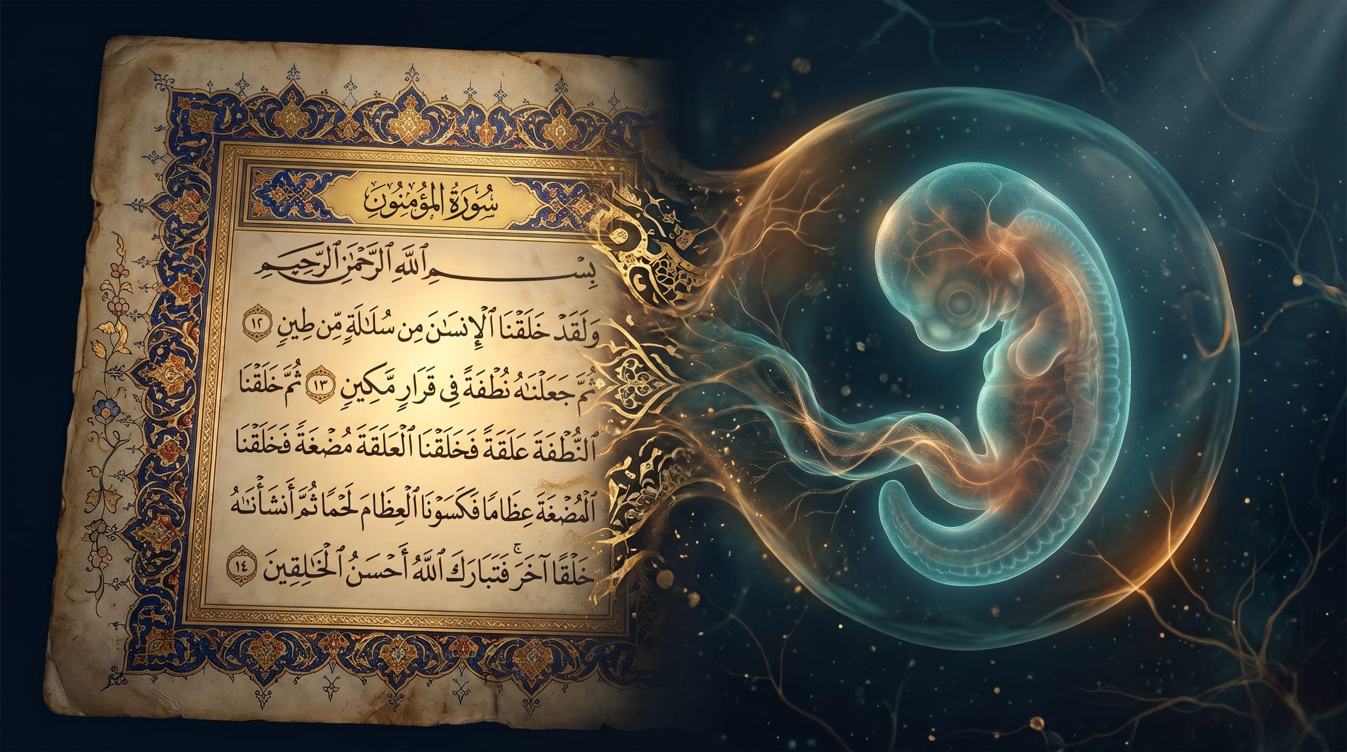 Tahapan Penciptaan Manusia — Tafsir Klasik dan Embriologi Modern